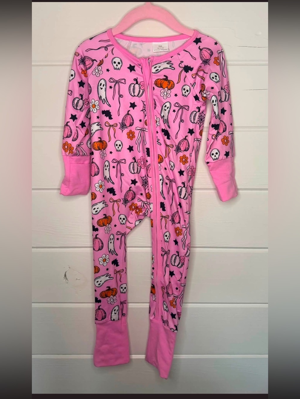 Pink Halloween Zipper